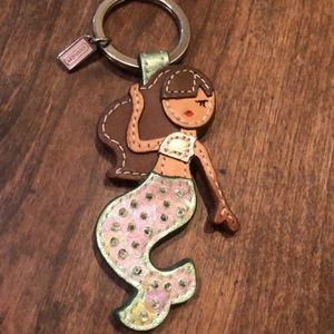 Coach Mermaid Keychain